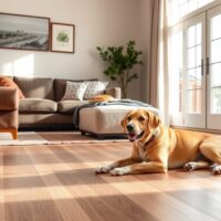 Podłoga przy psie: jak wybrać i dbać o powierzchnię odporną na sierść i zabrudzenia