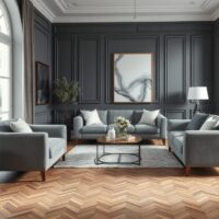 Podłoga do szarych mebli: jak wybrać kolor i fakturę dla harmonii i kontrastu we wnętrzu