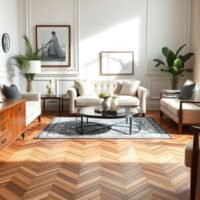 Jodełka na podłodze: jak wybrać wzór i materiały, by pasowały do stylu i funkcji wnętrza