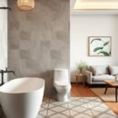 Podłoga w łazience a reszta mieszkania: jak dobrać materiał i wzór dla spójnej aranżacji i funkcjonalności