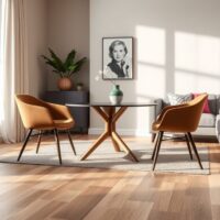 Jak dobrać podłogę do stołu i krzeseł w salonie, by łączyć styl z funkcjonalnością